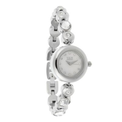 Ladies silver bracelet watch